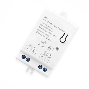 4X AC100-240V Zigbee 0/1-10V Светодиодный Регулятор Яркости Smart Life Tuya Control App Для Светодиодного привода с Регулируемой Яркостью 0-10 В