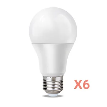 6ШТ 12 Вт Высокояркая Светодиодная лампа с Цоколем E27 Энергосберегающая Лампада LED Bombillas для настенных светильников-Люстр