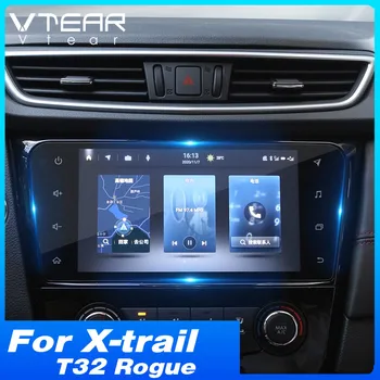 Наклейка для автомобильной навигации Vtear, Защитная пленка для экрана из закаленного стекла, защитные пленки для экранов GPS, Автомобильные Аксессуары для Nissan X-trail T32 Rogue