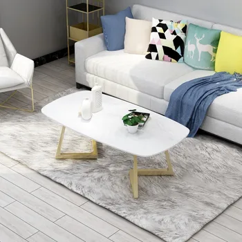Небольшое пространство, белый журнальный столик, Скандинавский мрамор, современный квадратный центральный диван, приставной столик, мебель для дома Mesa Lateral Para Sala