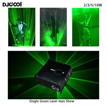 Рождественское диджейское шоу с лазерным человеком мощностью 10 Вт / Танцевальное шоу с лазерным человеком в баре /Сценический лазерный проектор
