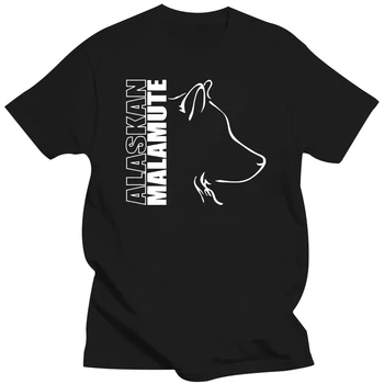 Мужская футболка Dog Alaskan Malamute, хип-хоп вечеринка, большие размеры, хлопковые мужские рубашки с круглым вырезом и коротким рукавом на заказ