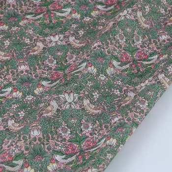 Liberty Fabric Цифровая печать 80-х Поплин хлопчатобумажная ткань для пошива платьев, юбок, шляпок своими руками, дизайнерское лоскутное шитье ручной работы
