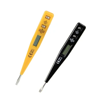 Цифровой тестовый карандаш, Отвертка, датчик светового напряжения, тестер, детектор AC/DC 12-220 В, Электрическая Тестовая ручка, вольтметр