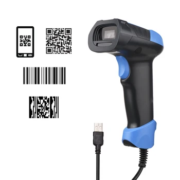 Ручной сканер штрих-кодов M9 1D/ 2D / QR USB Проводной Считыватель штрих-кодов Ручное/Автоматическое Сканирование С запуском CMOS Поддержка Бумажного Кода /Экранного кода