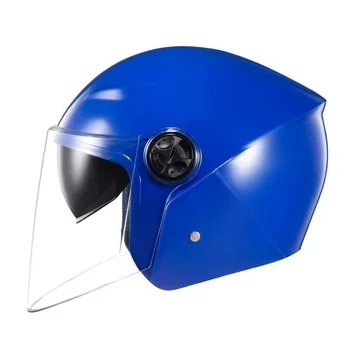 Новейший мотоциклетный шлем с половиной лица, одобренный DOT, двойные линзы, двойные козырьки, мотоциклетный шлем для мужчин Capacete De Moto Casco