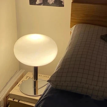 Прикроватная лампа для спальни для девочек, Декоративная настольная лампа в виде леденца на палочке, Стеклянные настольные лампы Bauhaus Post modern Minimalist Nordic Retro