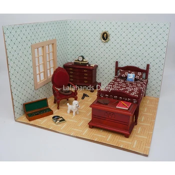 30 шт./1 комплект Миниатюрный кукольный домик своими руками, модель спальни для холостяка, украшение для кукольного домика, Мебельные аксессуары