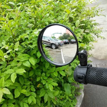 Универсальное велосипедное зеркало, зеркало заднего вида на руле для велосипеда, мотоцикла, регулируемое на 360 градусов для езды на велосипеде, велосипедное зеркало