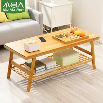 Легкий роскошный маленький чайный столик у прикроватной тумбочки с эркером, круглый приставной столик в скандинавском стиле, простой угловой столик на балконе, низкий столик из массива дерева