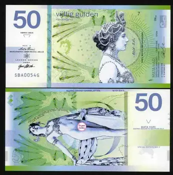 Оригинальный нидерландский сувенир Мата Хари Пластиковые деньги Банкноты 2020 года Предметы коллекционирования Не валюта