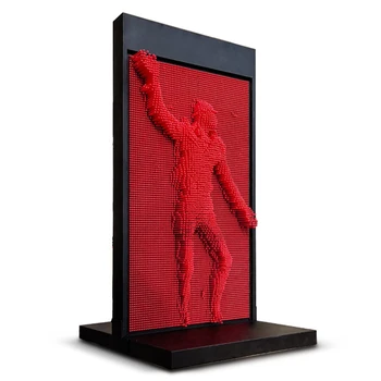 3D Трехмерная игольчатая резьба, Сменная булавочная роспись, трехмерная игольчатая резьба по стене в форме человеческого тела