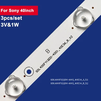 3шт 768 мм для Sony 40-дюймовая светодиодная лента с подсветкой телевизора 10 светодиодов 3 В и 1 Вт SDL400FY (QD0-400) _40E36 Ремонт полосы подсветки DL4077 DL4077i