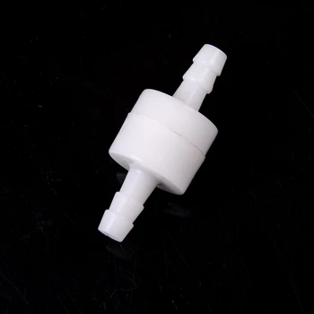 Белый 6 мм Пластиковый Односторонний Обратный клапан Топливо Газ Жидкая Вода Высокое Качество 1ШТ