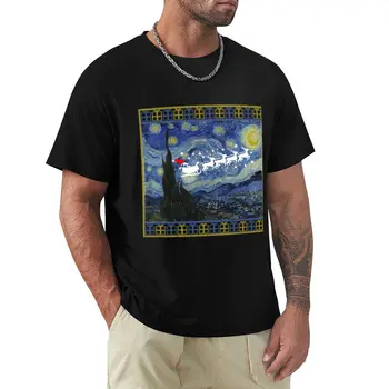 Звездная ночь Ван Гога, уродливый рождественский свитер, футболка, спортивные рубашки, футболки с графическим рисунком, летние топы, футболки, мужские
