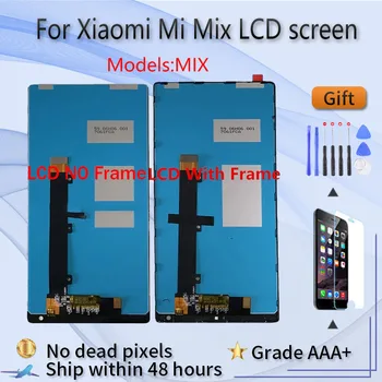 Для XIAOMI Mi Mix Оригинальный ЖК-экран в сборе с передней панелью черного цвета С инструментами для ремонта и закаленной пленкой