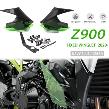 Голые спойлеры боковой прижимной силы для Kawasaki Z 900 Z900 Winglet с фиксированным крылом, ветрозащитный элемент Winglet 2020 2021