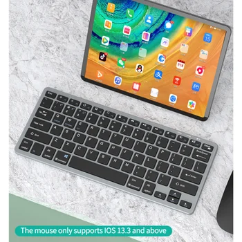 Bluetooth Клавиатура Беспроводная перезаряжаемая клавиатура Мышь для iPad Samsung Xiaomi Huawei Клавиатура мышь для iOS Android Windows