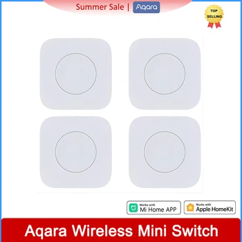 Беспроводной мини-переключатель Aqara Датчик Zigbee Кнопка управления одним ключом Умный пульт дистанционного управления Домашней автоматизацией для Homekit Xiaomi Mi Home