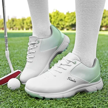 Женская обувь для гольфа 2023 Летние Профессиональные водонепроницаемые кроссовки для гольфа с шипами, обувь для обуви, кроссовки, обувь для гольфа большого размера для женщин