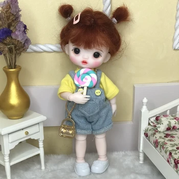 Кукла BJD 8-точечная кукла Ding Xiaoma для макияжа 3D-куклы с настоящими глазами для девочек