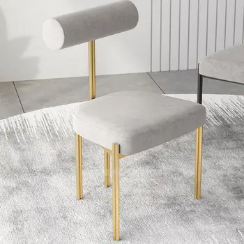 Обеденный стул в скандинавском стиле, домашний современный простой стул для макияжа, спинка для отдыха, кофейня, чай с молоком, ресторан отеля, стул