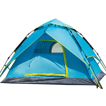 Двухэтажная палатка для пикника на 3-4 человека, Непромокаемая двойная автоматическая палатка для кемпинга wild