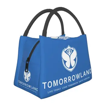 Изолированная сумка для ланча Tomorrowland для Бельгийского фестиваля электронной танцевальной музыки Портативный термоохладитель Bento Box для работы и путешествий
