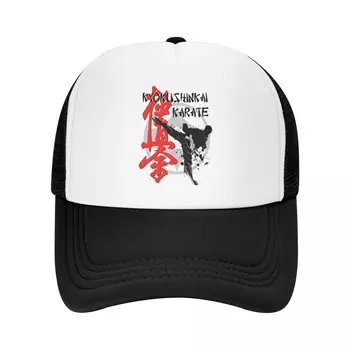 Изготовленная на заказ Бейсболка для каратэ Киокуши Мужская Женская Регулируемая Спортивная Шляпа Дальнобойщика Боевых Искусств
