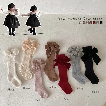 Children's Socks Baby Girls Stockings Infant Bow Floor  Children Products Kids Accessories носки для новорожденных 양말