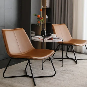 Скандинавские Одноместные стулья для гостиной, современная минималистичная мебель для дома, Дизайнерское офисное кресло с мягкой подушкой, кресло для гостиной для отдыха.