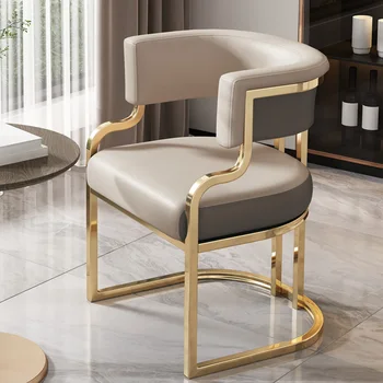 Современное кресло, Акцентные стулья для гостиной, Дизайнерские стулья на металлических ножках для мероприятий, Минималистская мебель для дома