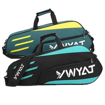 Сумка для бадминтона Спортивные сумки для тренировок на открытом воздухе для мужчин и женщин, нейлоновый Водонепроницаемый рюкзак для ракеток для бадминтона большой емкости