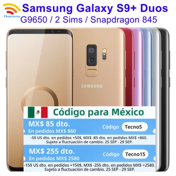 Samsung Galaxy S9 + S9 Plus Duos G9650 с двумя Sim-картами Оригинальный 6,2 