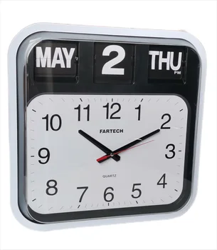 43 см Роскошные откидные часы в гостиной Атмосферные настенные часы Механические откидные часы Календарь Кварцевые часы