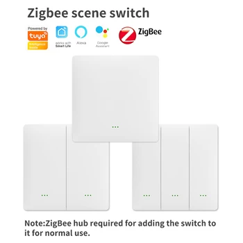 Переключатель сцены Zigbee Smart Switch Moess с наклейкой Панель управления 