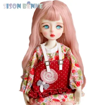 Одежда для куклы SISON BENNE 1/6 BJD, Обувь, парики, макияж для лица, полный комплект, 11 дюймов, кукла для девочек, детская игрушка