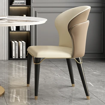 Современное минималистичное мягкое кресло из массива дерева со спинкой Для домашнего балкона, Дизайн гостиничной виллы, мебель для столовой Mobili GY50DC