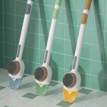Набор туалетных щеток для глубокой очистки, легко моющийся Мертвый угол для уборки ванной комнаты