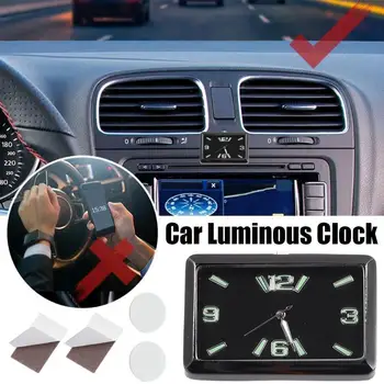Автомобильные часы Автомобильные Внутренние вставляемые Мини-цифровые кварцевые часы Автомобильные Часы Украшения Часы Автоаксессуары Мода E4F1