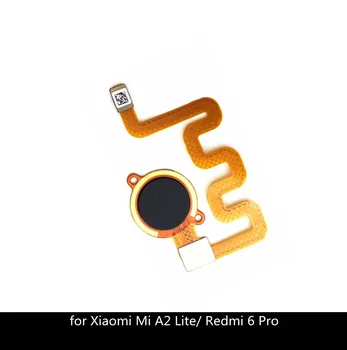 Для Redmi 6 pro, идентификационный датчик ленты отпечатков пальцев, кнопка главного меню, Гибкий кабель для Xiaomi mi A2 lite, Запасные части