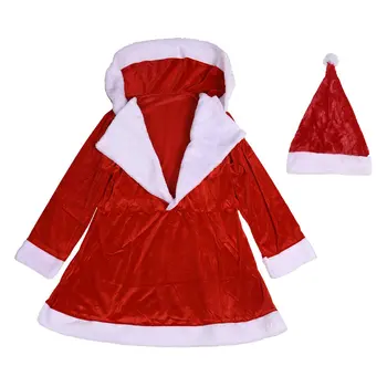 Рождественские украшения Для женского костюма с юбкой с большим отворотом из мягкого материала, изысканные костюмы для вечеринок