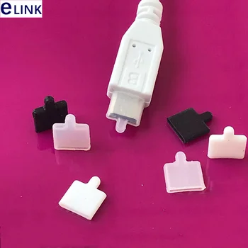 100шт пылезащитный колпачок для штекерного разъема Micro 5P силиконовый штекер micro USB защитная крышка бесплатная доставка ELINK