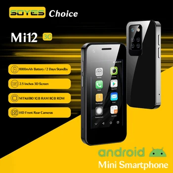 SOYES Mi12 2,5-дюймовый Мобильный Телефон Android 3G WCDMA С Двумя SIM-картами TF Слот для карты Памяти 5-Мегапиксельная Камера Google Play Store Мини-Милый Смартфон