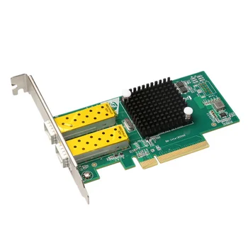 10-гигабитная сетевая карта PCIE Оптоволоконный настольный оптический порт PCI-E двухпортовый чип 82599ES