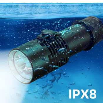 Z30 IPX8 Водонепроницаемый Фонарь Для Подводного Плавания 200 Метров Под Водой XHP70 Светодиодный Фонарик Для Дайвинга Lanterna Torch Лампа с Ручной Веревкой