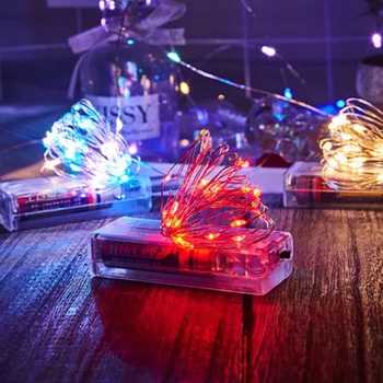 Светодиодные сказочные огни, гирлянда из медной проволоки длиной 3 м, 30 светодиодных праздничных уличных ламп, гирлянда для украшения Рождественской елки, свадебной вечеринки.