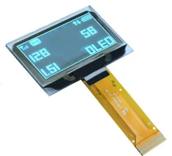 IPS 1,51-дюймовый 24-контактный Светло-голубой PM Прозрачный OLED-экран SSD1309 Drive IC 128 * 64 SPI / IIC /Параллельный интерфейс 3.3 В
