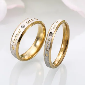 Модное универсальное кольцо для влюбленной пары Love Forever из нержавеющей стали, творческая личность, трендовое женское кольцо 