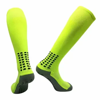 Профессиональные спортивные футбольные носки, дышащие нескользящие, для футбольного клуба, для тренировок до колен, для бега, длинные чулки поверх носков до колен